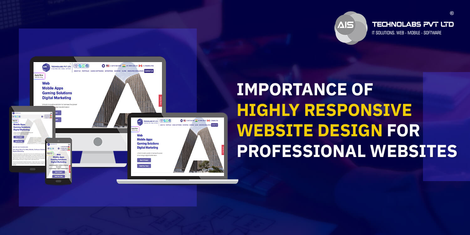 Important Factors of Responsive Website Design for Professional Websites