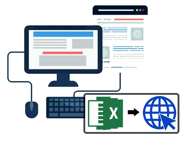Convert excel to web application