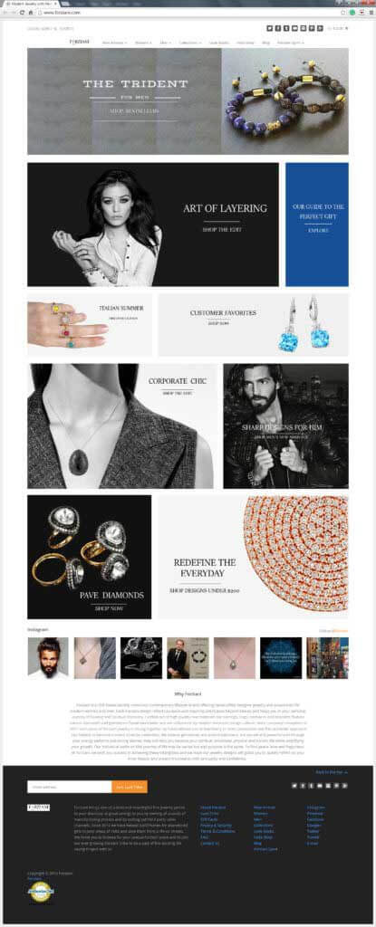 jewelry website design 