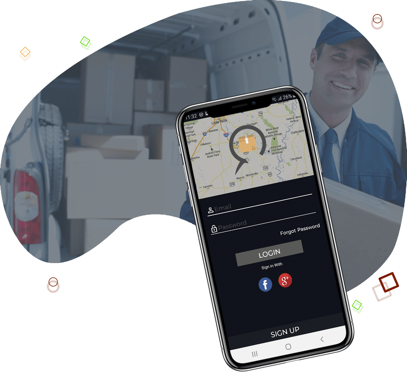 Advanced Technologies for uber courier service app