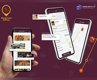 Wonga Food Delivery App Banner portfolio slider