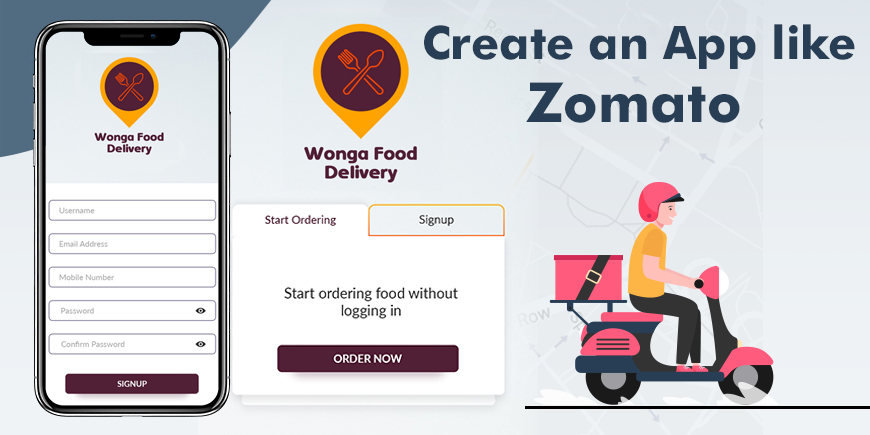 How to create an app like Zomato with zero Investment?