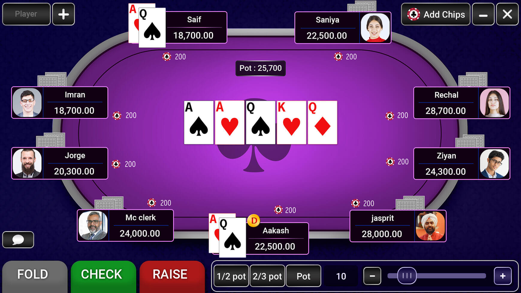 Texas Holdem Poker Software game play