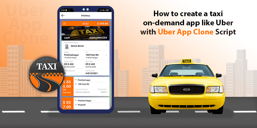 How to create a taxi on-demand app like Uber with Uber App Clone Script