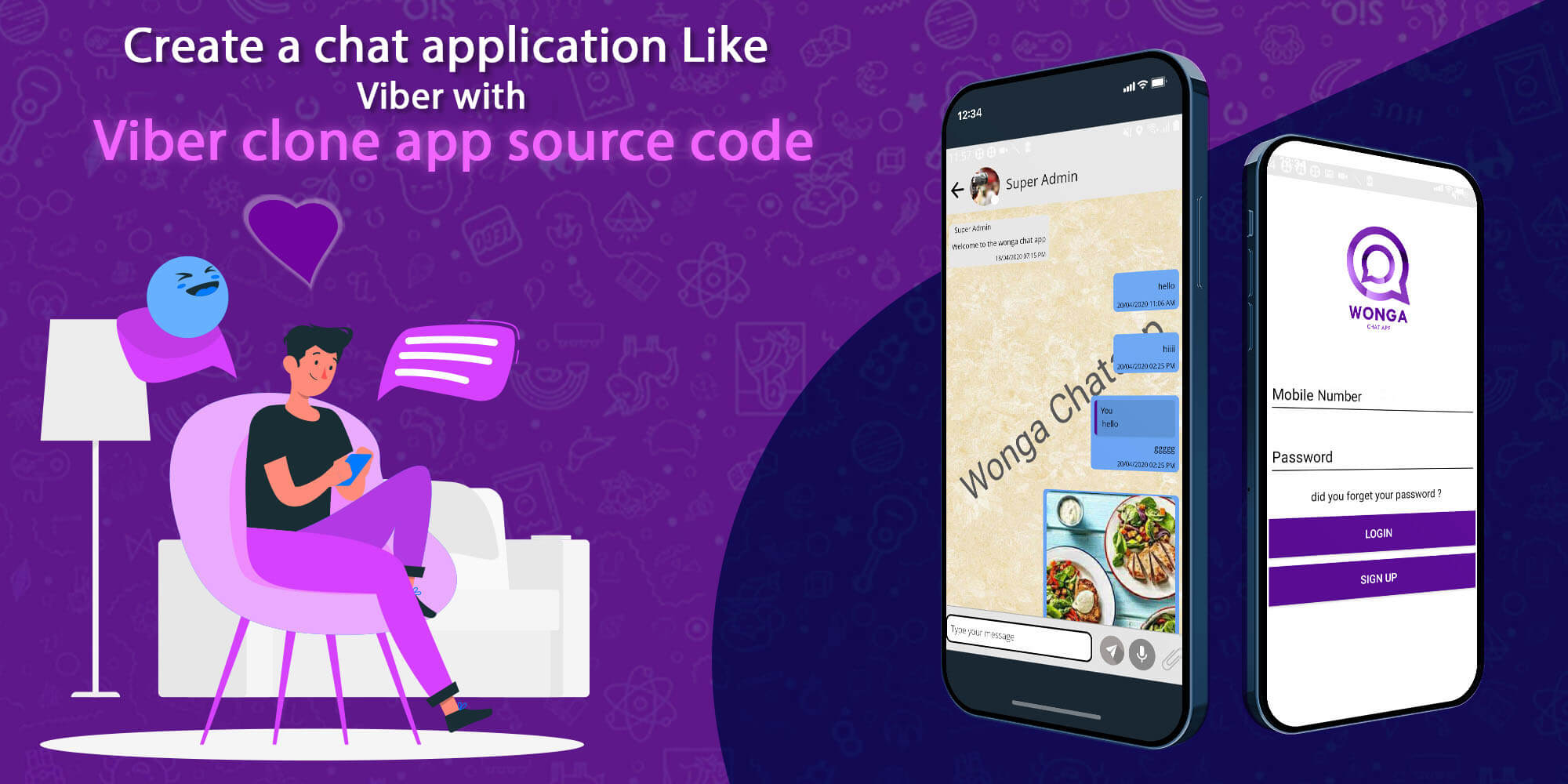 How to create a chat application like Viber with Viber clone app source code?
