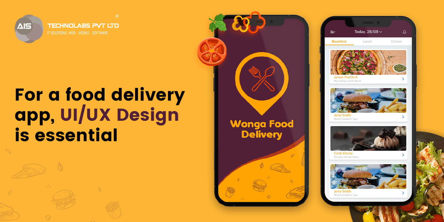 For a food delivery app, UI/UX design is essential