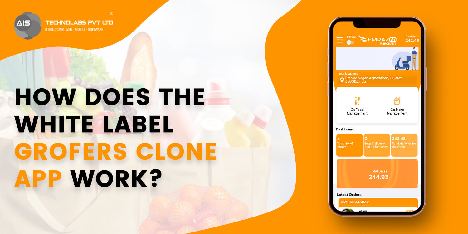 How does the white label Grofers clone app work?