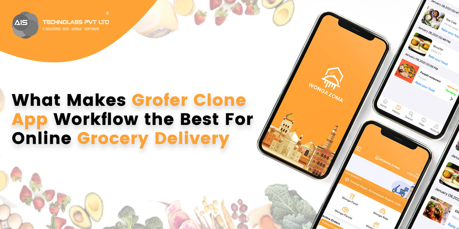 what makes grofers clone app workflow the best for online grocery delivery