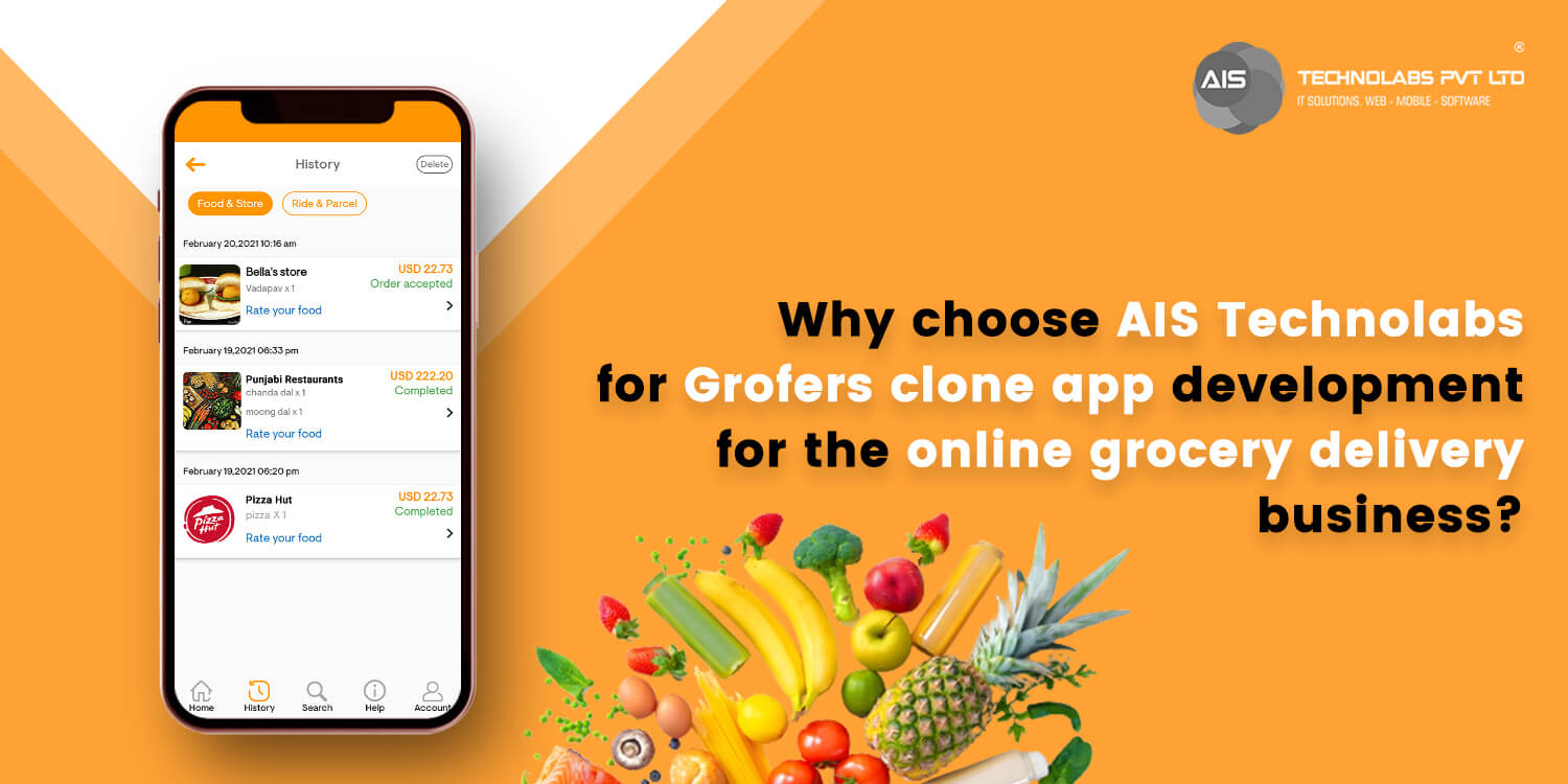 Why choose AIS Technolabs for Grofers clone app development for the online grocery delivery business?