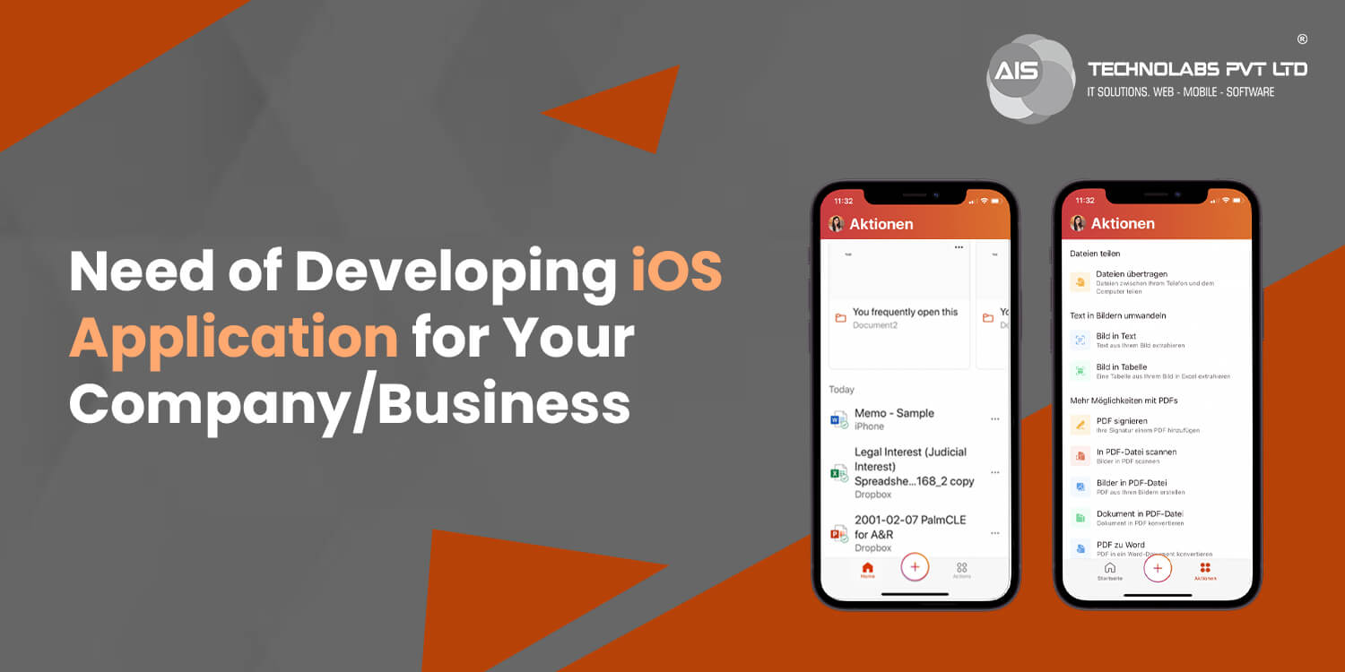 Need Of Developing iOS Application For Your Company/Business
